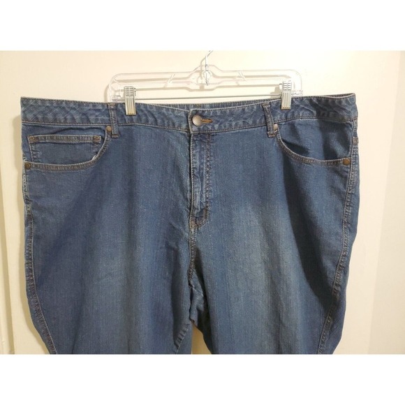 Avenue Blue Denim Bootcut Jeans 30 Average - Picture 2 of 4